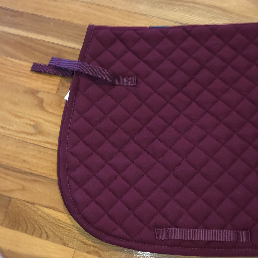 Dover Saddle Pad Burgundy NWOT/never used before